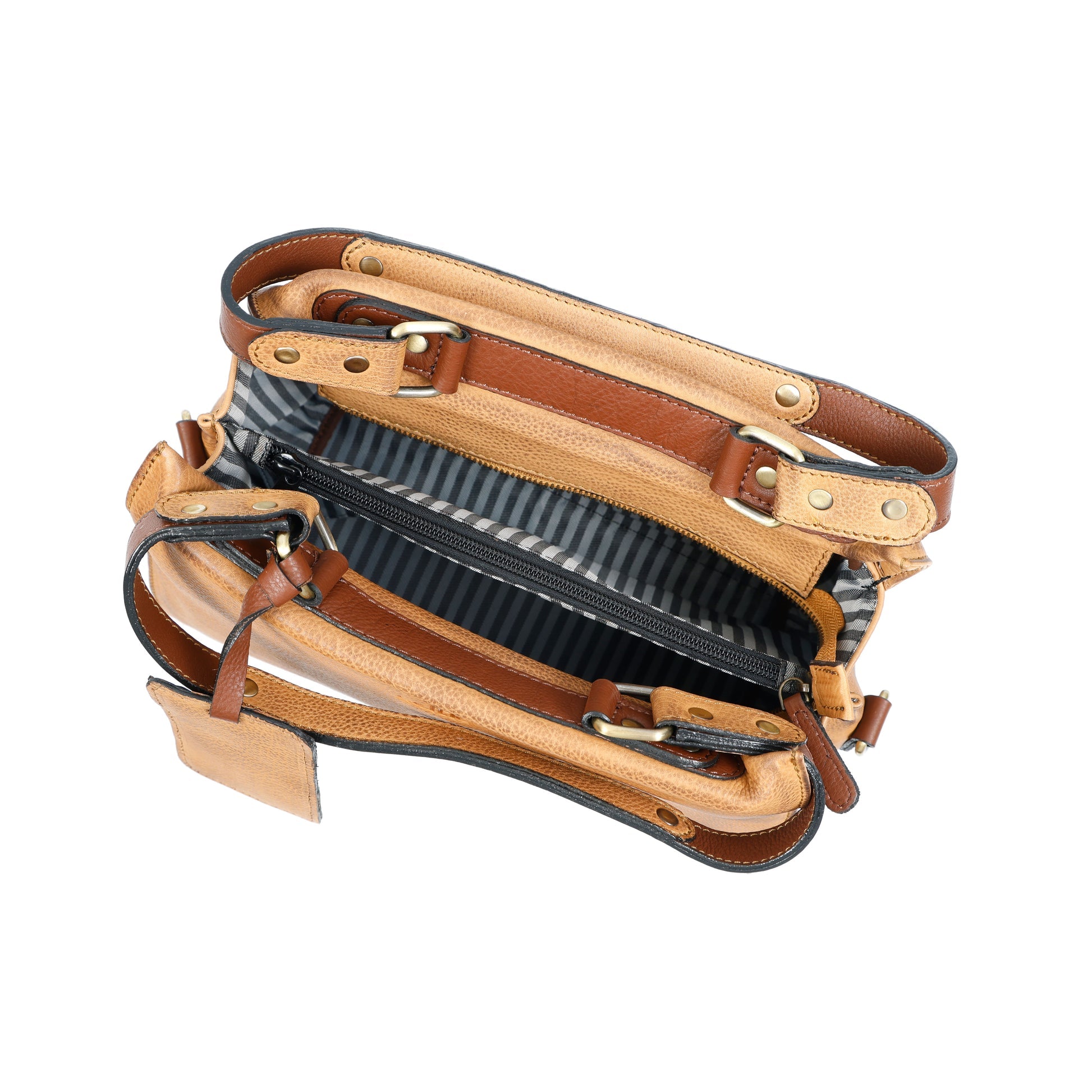 Premium Textured  leather Stuctured Handheld bag