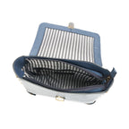 Premium Leather Structured Crossbody HandBag with Top Handle,  & Adjustable Strap