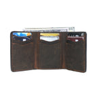 Premium Vintage Leather Trifold Wallet | Stylish Slim Card Holder for Men with Multiple Slots