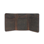 Premium Vintage Leather Trifold Wallet | Stylish Slim Card Holder for Men with Multiple Slots
