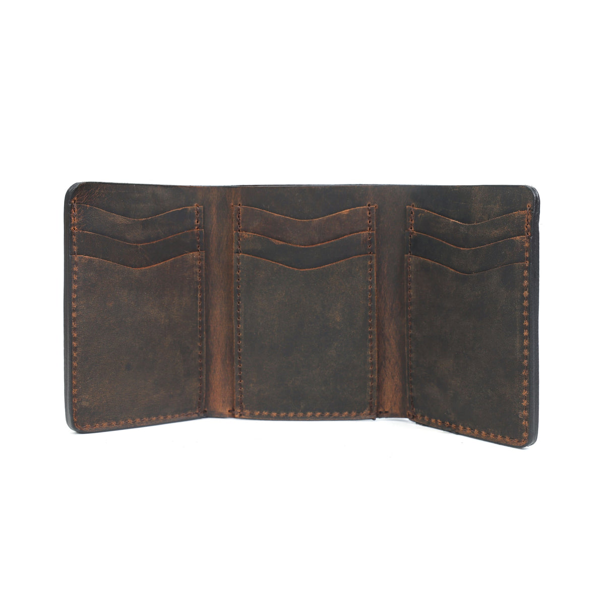 Premium Vintage Leather Trifold Wallet | Stylish Slim Card Holder for Men with Multiple Slots