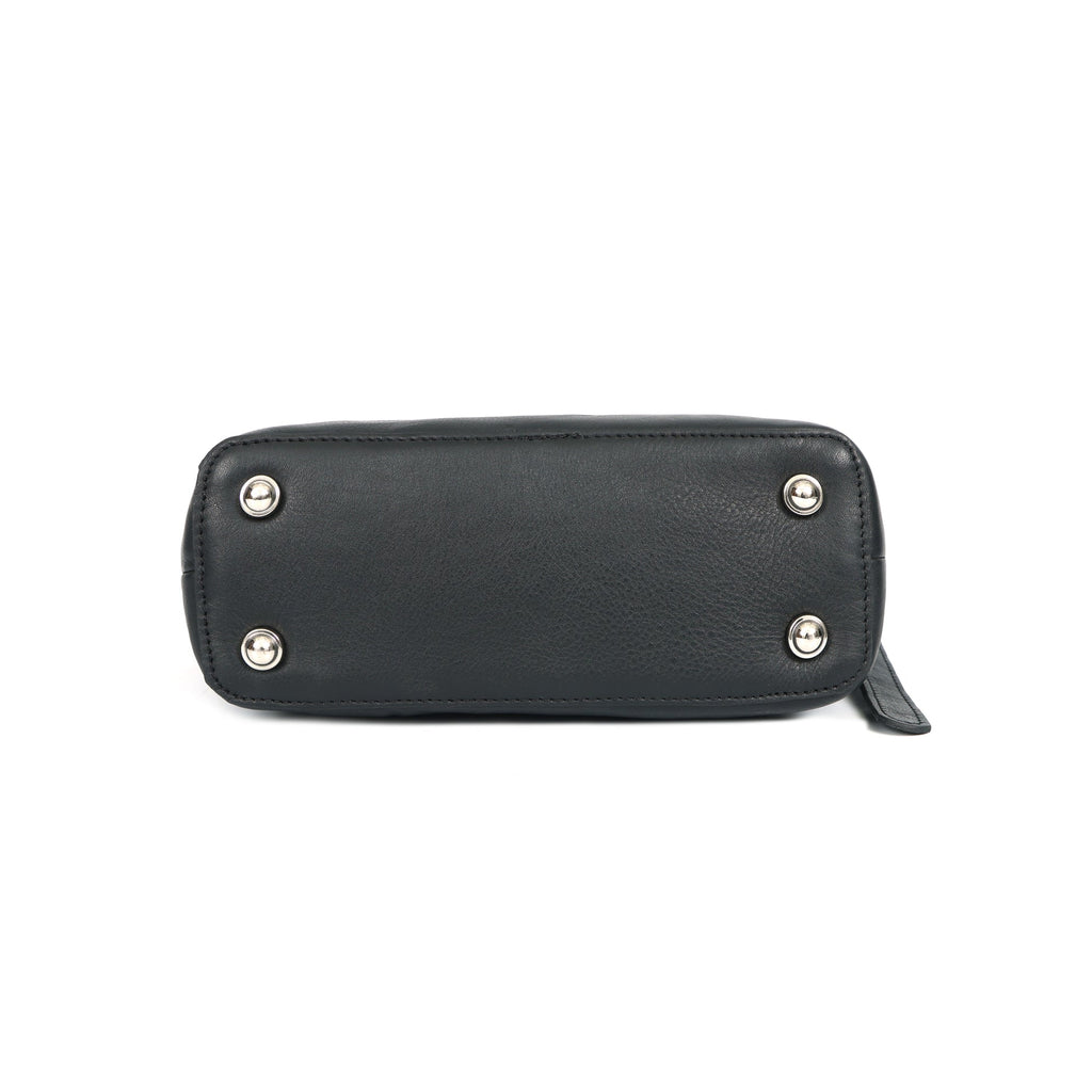 Genuine Leather Black Minimalist Shoulder Bag | Everyday Crossbody Purse for Women Art:-BG-1656
