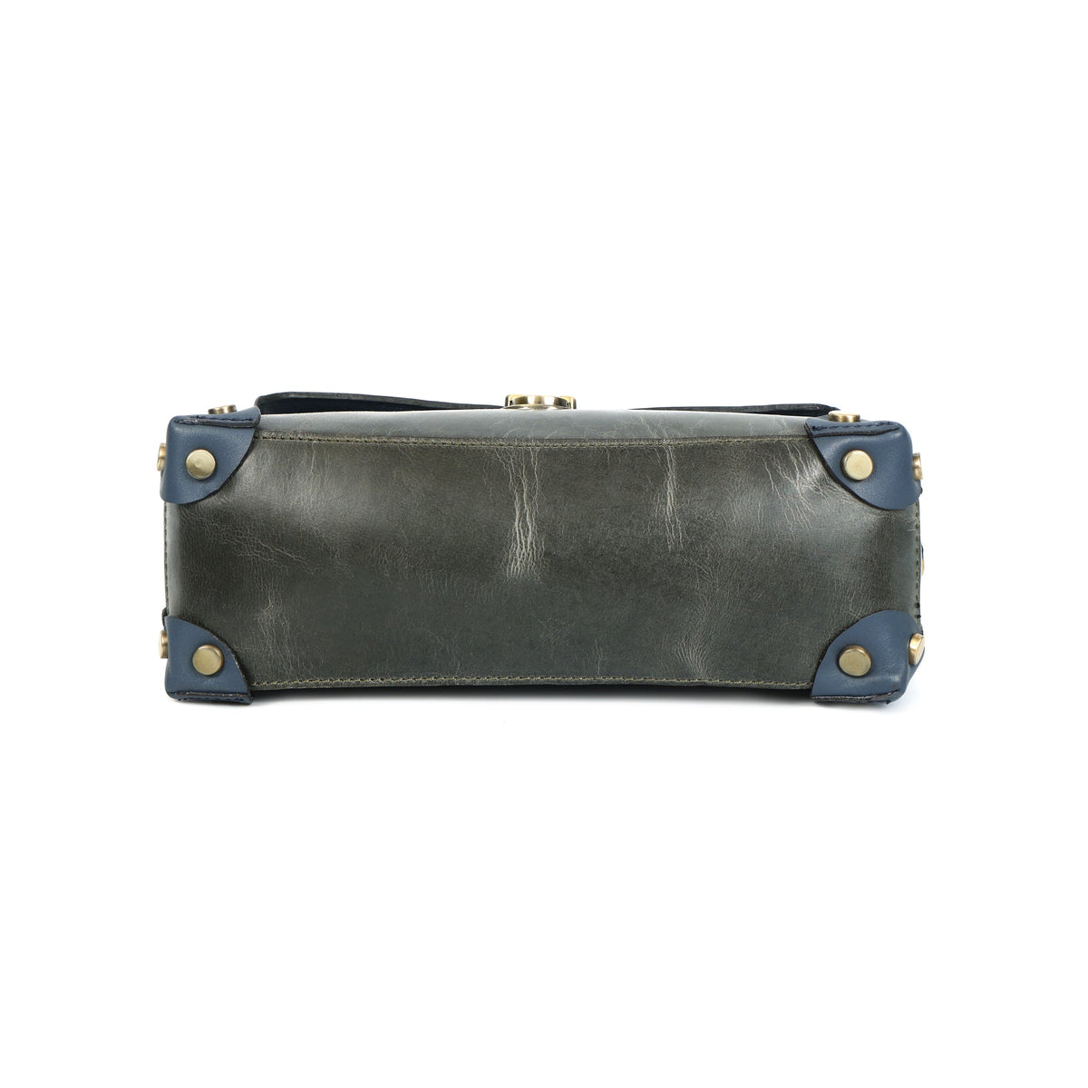 Premium Leather Structured Crossbody HandBag with Top Handle,  & Adjustable Strap