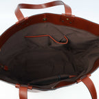 Premium Full Grain Leather Tote Bag with Zipper Closure & Dual Carry Handles