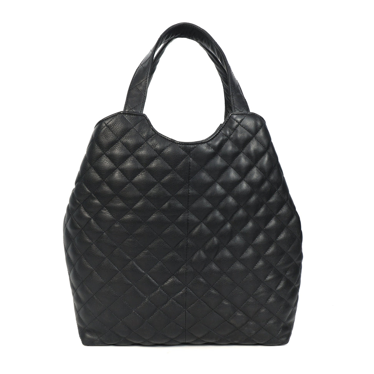Premium Quilted Leather Tote Bag for Women with Zip Closure & Spacious Interior
