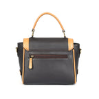 Premium Export-Quality Brown Leather Top Handle Handbag with Adjustable Strap