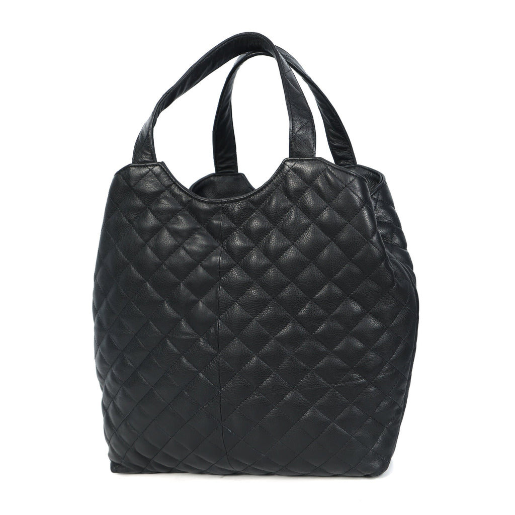 Premium Quilted Leather Tote Bag for Women with Zip Closure & Spacious Interior