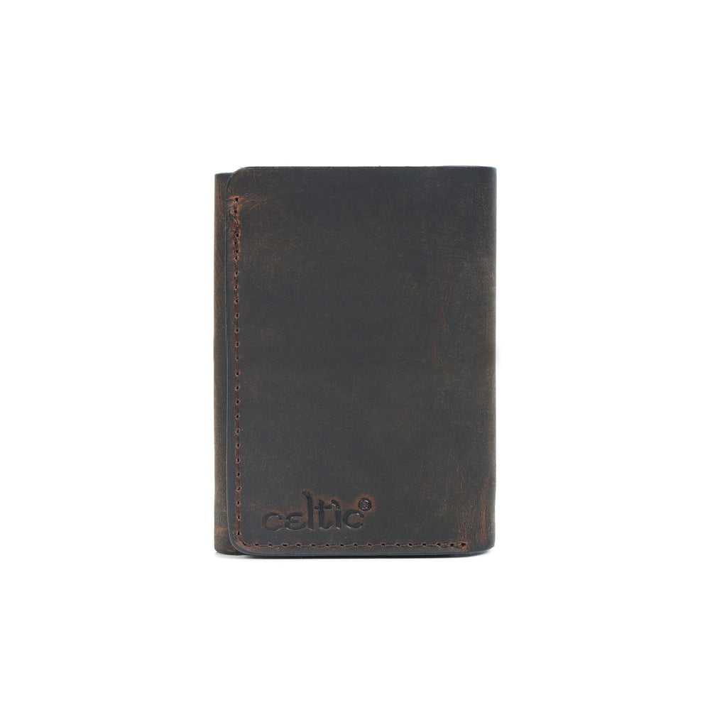 Premium Vintage Leather Trifold Wallet | Stylish Slim Card Holder for Men with Multiple Slots