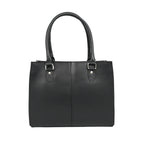 Premium Croc-Embossed Leather Tote with Dual Handles, Zip Closure & Detachable Strap