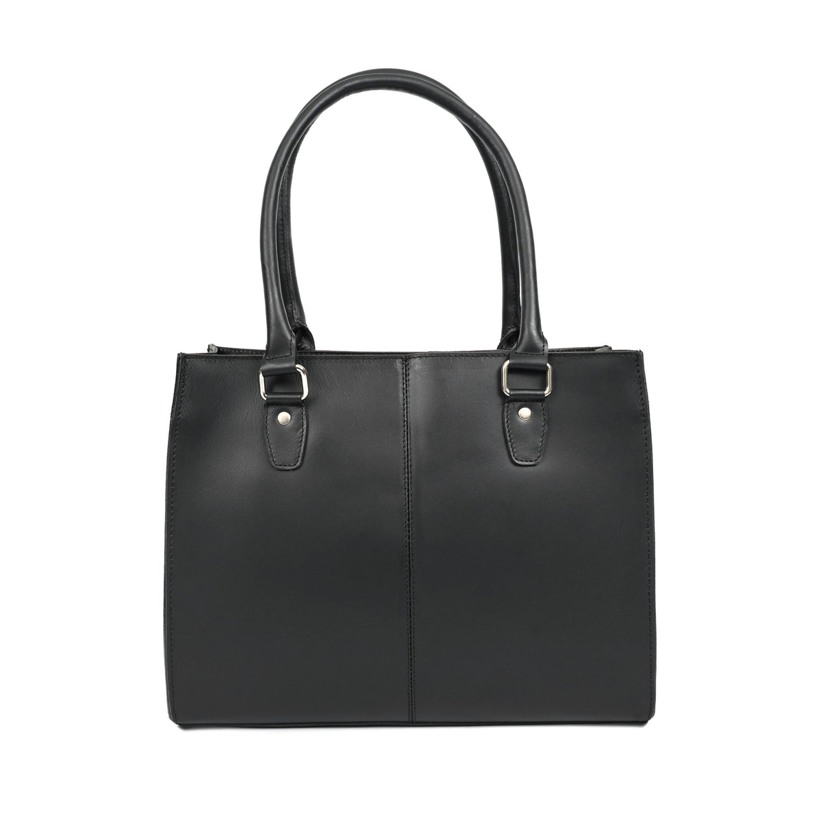 Premium Croc-Embossed Leather Tote with Dual Handles, Zip Closure & Detachable Strap