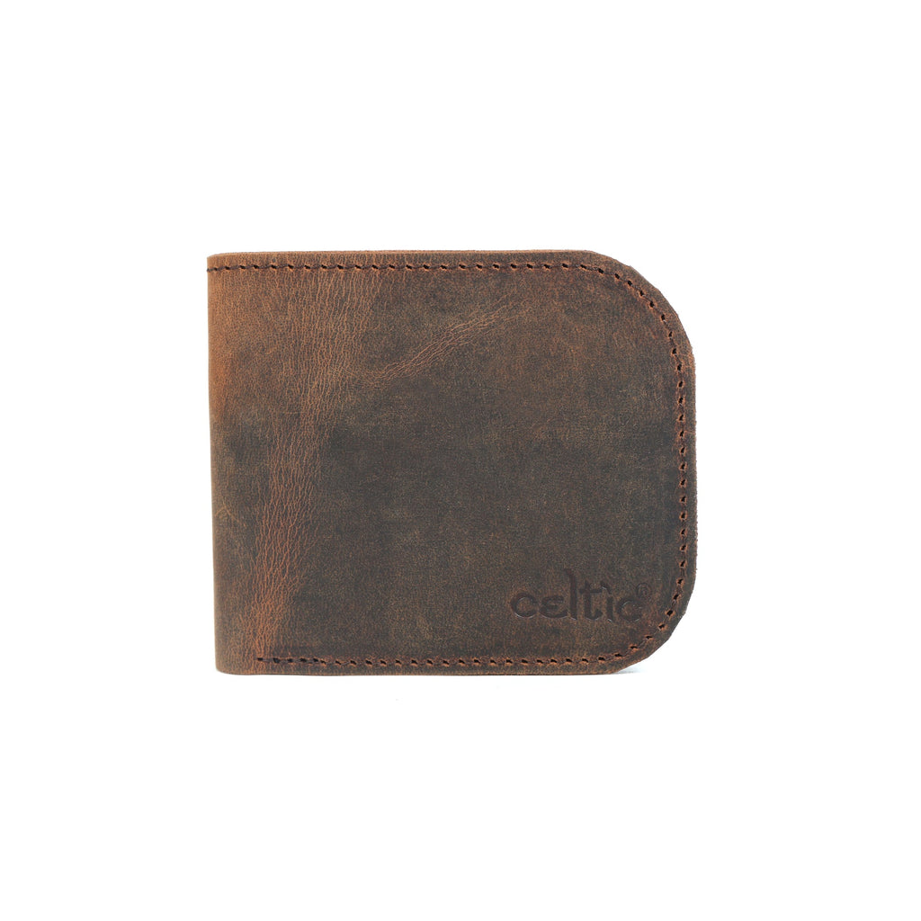 Celtic Dual tone Genuine Leather Slim Bi-Fold Wallet