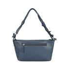 Premium Leather Hobo Shoulder Bag with Adjustable Strap, Zip Closure & Inner Pockets