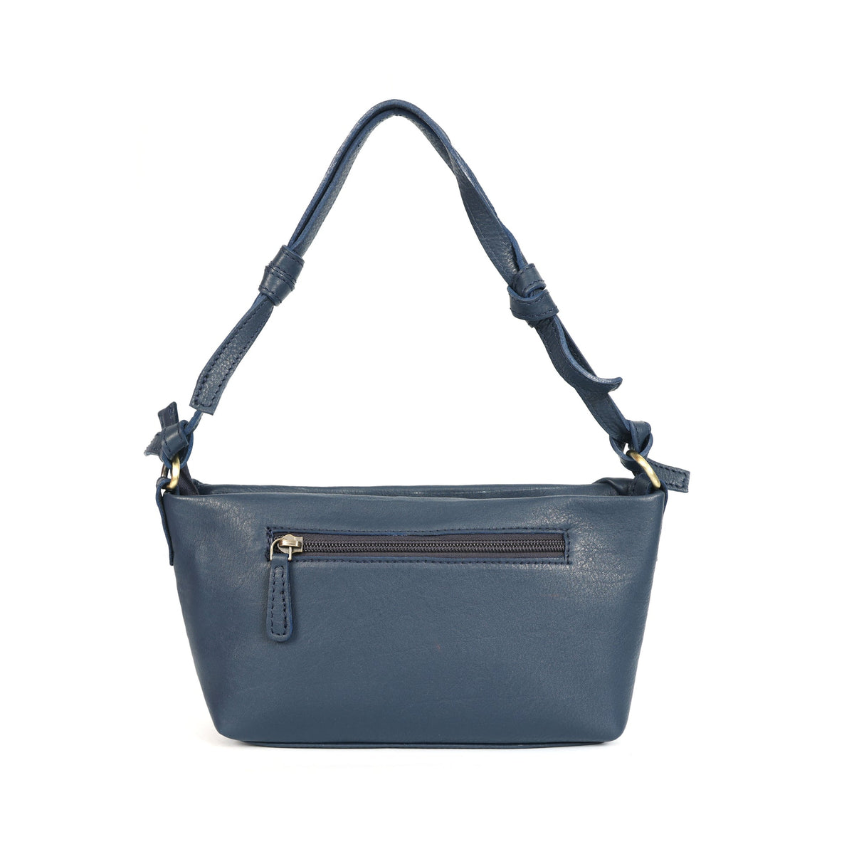 Premium Leather Hobo Shoulder Bag with Adjustable Strap, Zip Closure & Inner Pockets