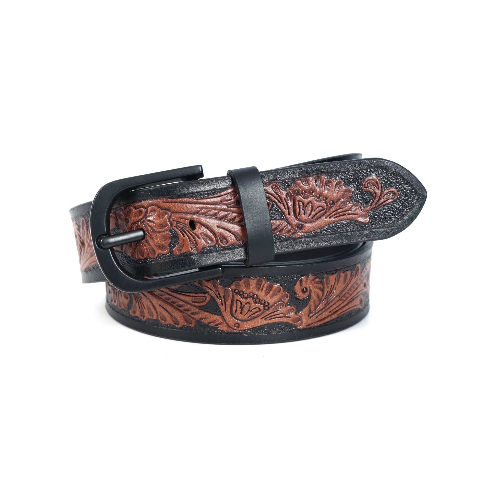 Vintage Leather Wallet & Belt Set