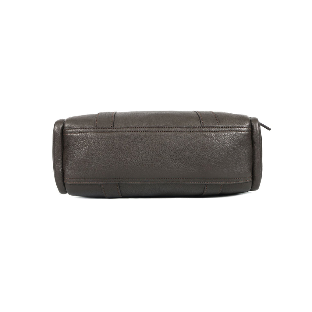 Classic Black Leather Barrel Satchel ƒ????? Medium Shoulder Tote for Women Art:-BG-1651