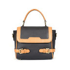 Premium Export-Quality Brown Leather Top Handle Handbag with Adjustable Strap