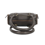 Classic Black Leather Barrel Satchel ƒ????? Medium Shoulder Tote for Women Art:-BG-1651