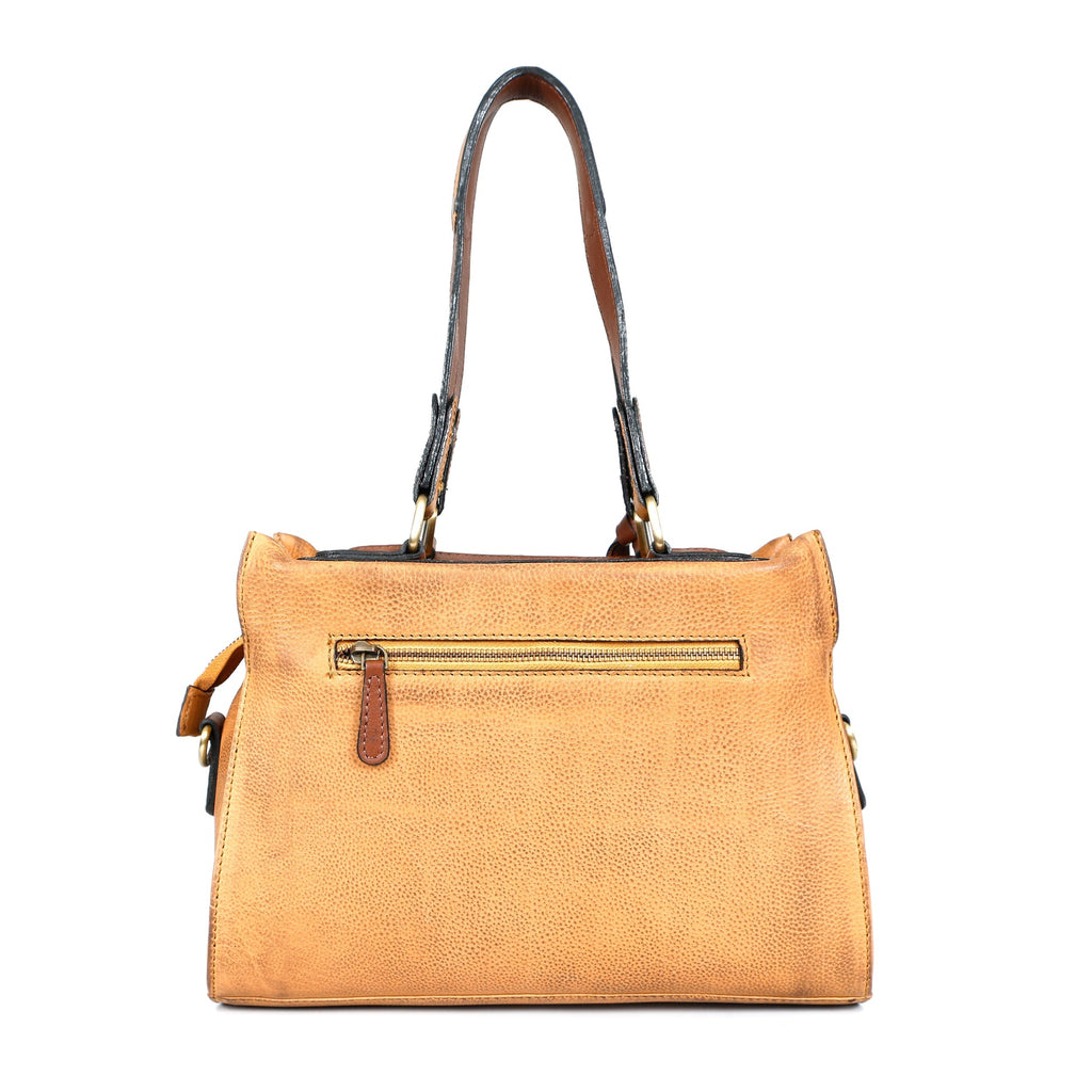 Premium Tan Leather 3-Piece Handbag Combo with Crossbody & Clutch