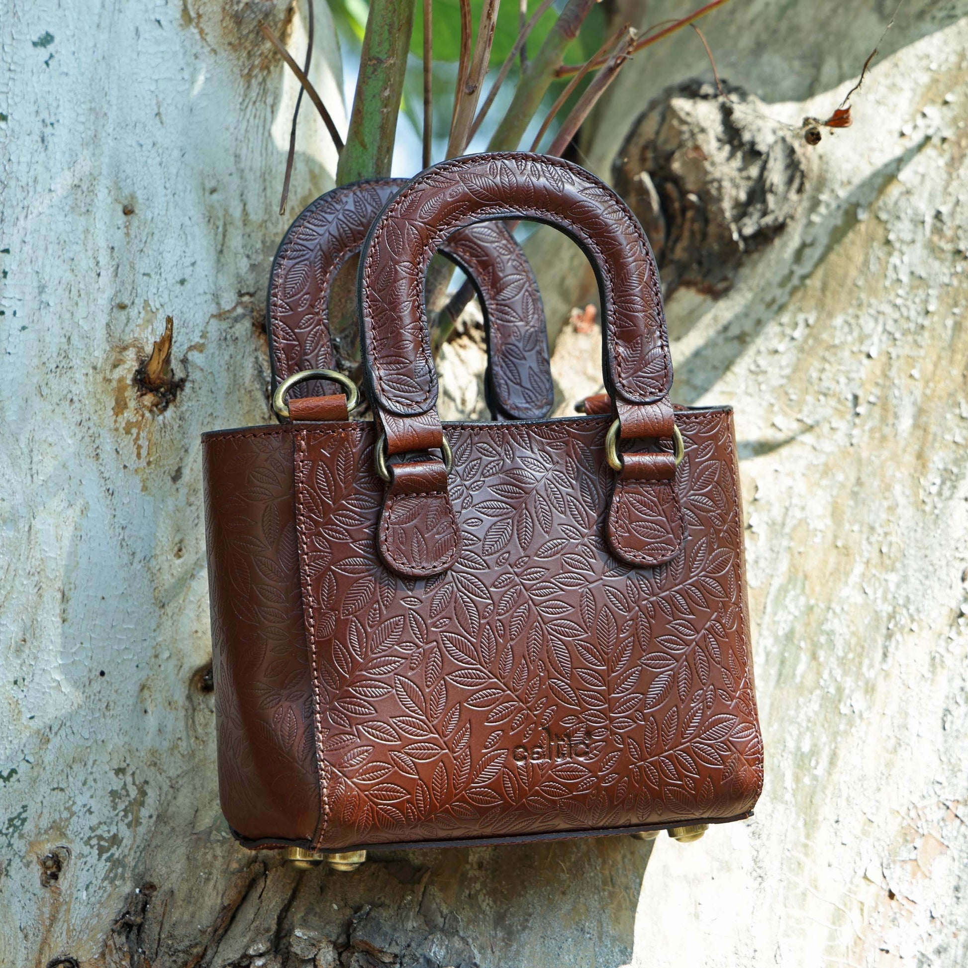 Premium Leather Designer Sling Bag ƒ????? Stylish & Functional for Everyday Use.BG-1619 E Brown