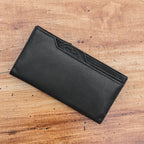 Premium Genuine Leather Long Wallet for Women with Multiple Card Slots & Zip Coin Pocket