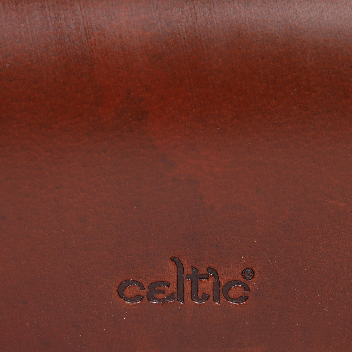 Compact Genuine Leather Triple-Compartment Sling Clutch