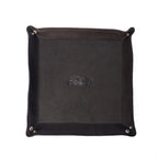 Celtic Black Color Pure Leather Tray For Office Use