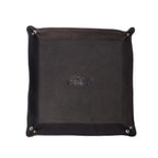 Celtic Black Color Pure Leather Tray For Office Use