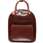 Premium Genuine Leather  Backpack with Front Utility Pocket