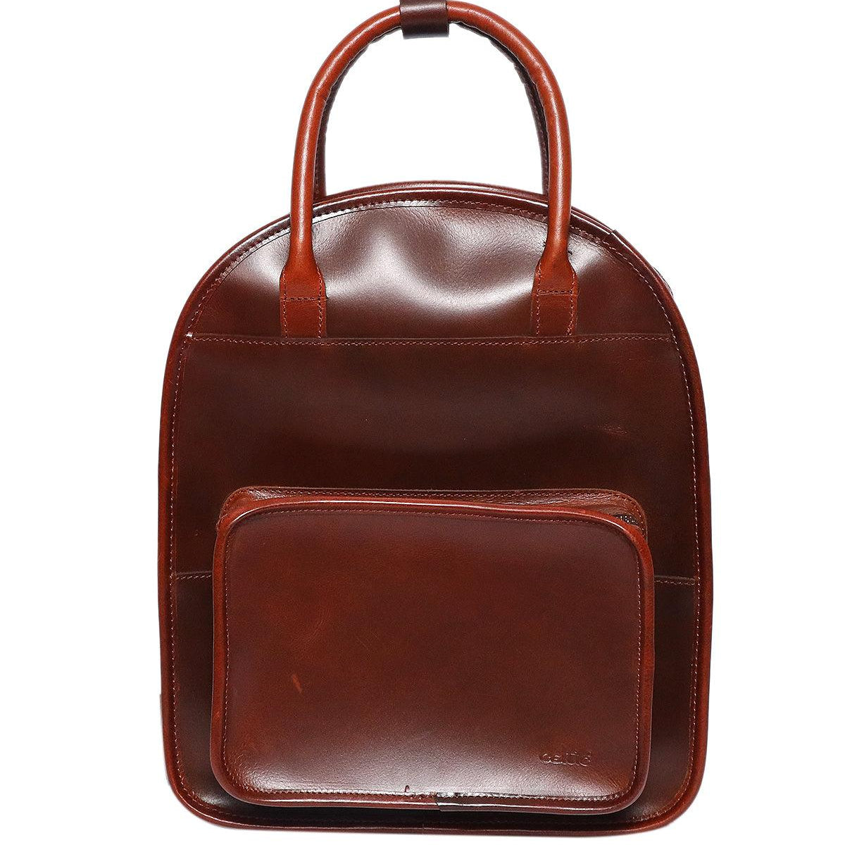 Premium Genuine Leather  Backpack with Front Utility Pocket