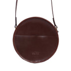 Round Crossbody Sling Bag with Zip Closure