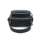 Premium Export Quality Genuine Leather Crossbody Bag with Dual Zip Pockets & Strap