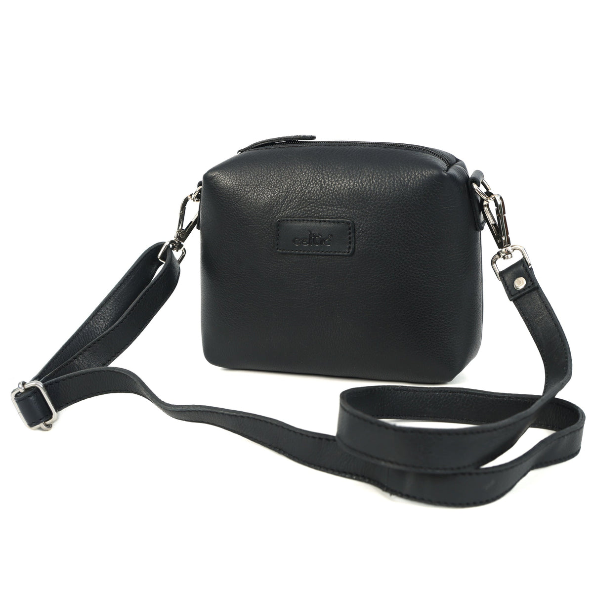 Premium Export Quality Genuine Leather Compact Crossbody Bag with Adjustable Strap
