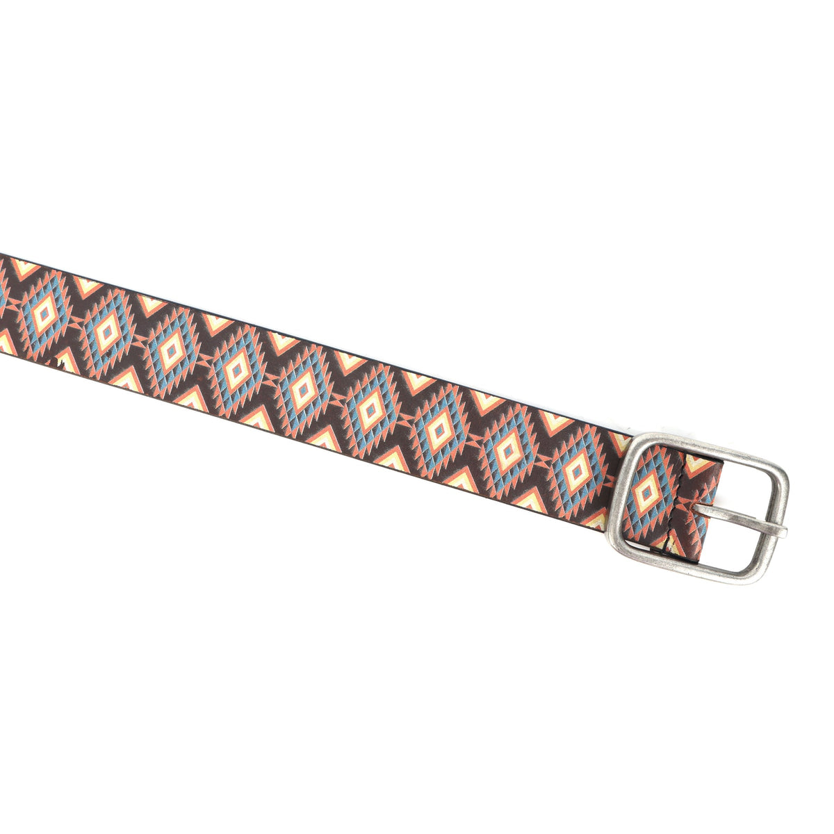 Unisex Handcrafted Tribal Pattern Belt With Durable Buckle Stylish Ethnic Casual Wear