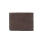 Celtic Genuine Leather Bi-Fold Wallet with Flip ID Window – Dark Brown