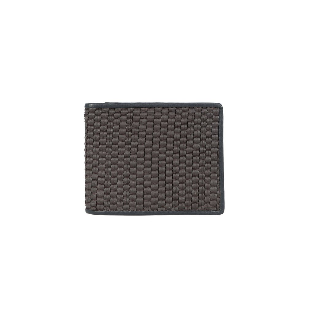 Celtic Webbing Genuine Leather Bi-Fold Wallet – Black