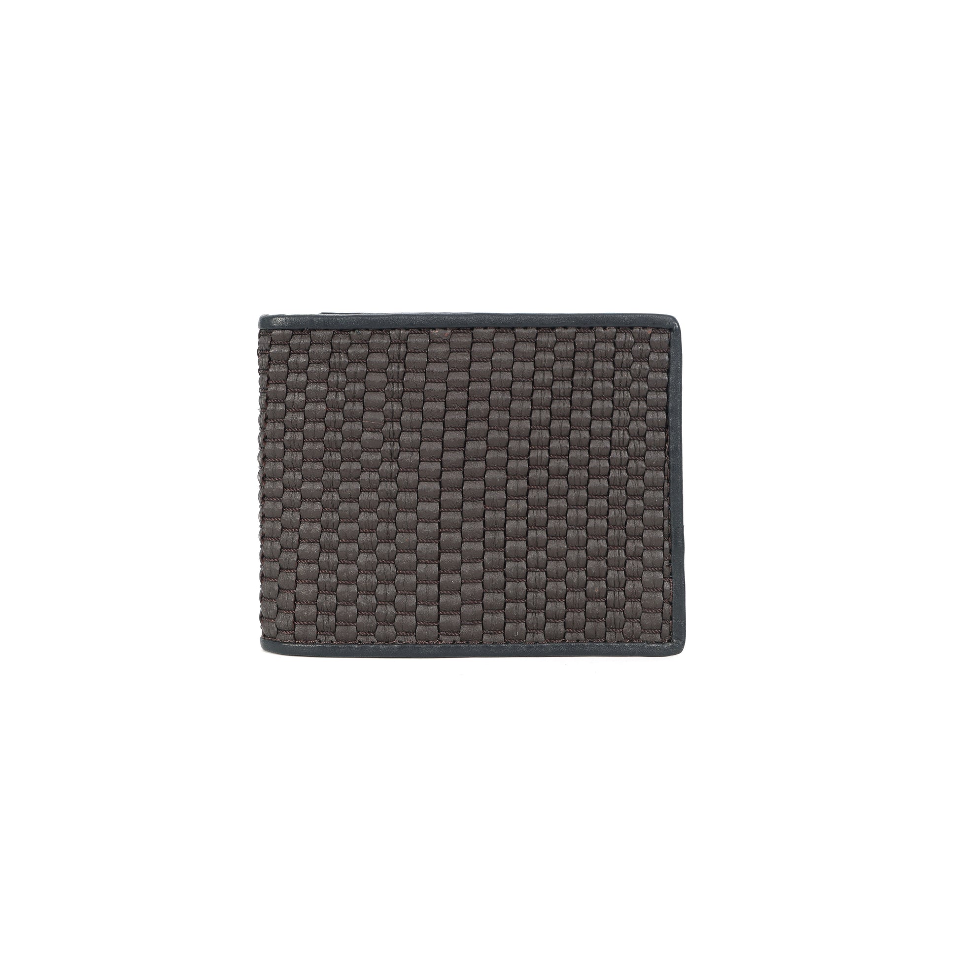 Celtic Webbing Genuine Leather Bi-Fold Wallet – Black