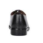 Mens Genuine Leather Formal Lace-Up Shoes  Classic Black Office Wear