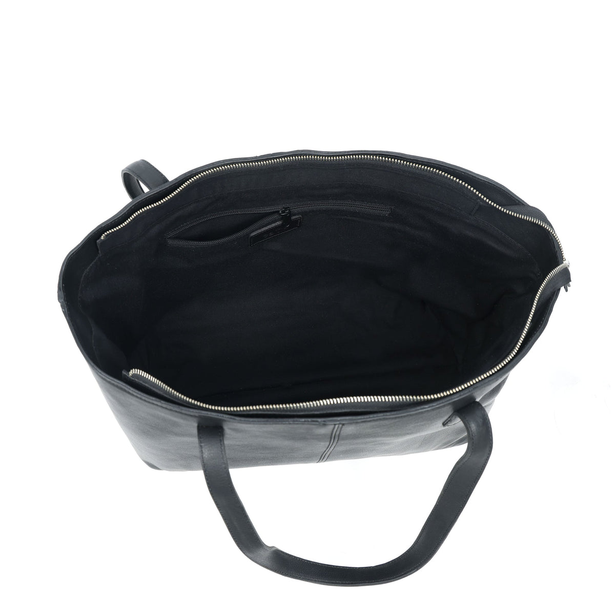 Premium Export Quality Genuine Leather Tote Bag with Zip Closure & Shoulder Handles
