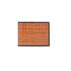 Celtic Handwoven Genuine Leather Bi-Fold Wallet – Tan & Black
