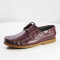 Laced Up Closure Genuine Leather Slip On Flat Stylish Retro Design Men Fashion Wear Shoes