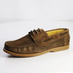 Suede Laced Up Premium Quality Original Leather Flat Wear Stylish Men Shoes