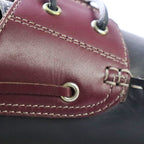 Laced Up Closure Genuine Leather Slip On Flat Stylish Retro Design Men Fashion Wear Shoes