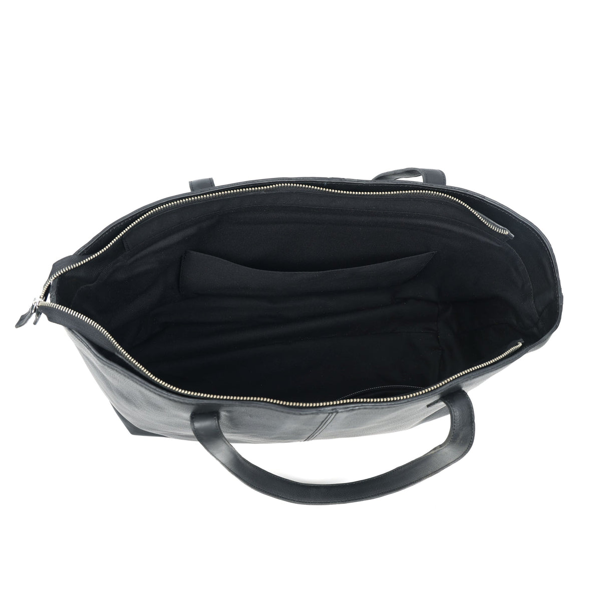 Premium Export Quality Genuine Leather Tote Bag with Zip Closure & Shoulder Handles