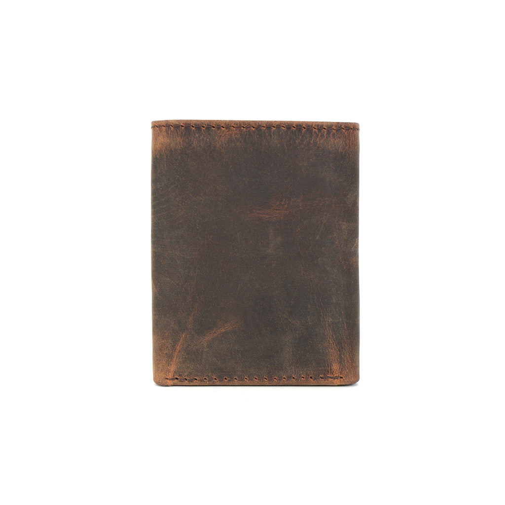 Premium Vintage Tri-Fold Genuine Leather Wallet | Export Quality | Multi-Card & ID Holder