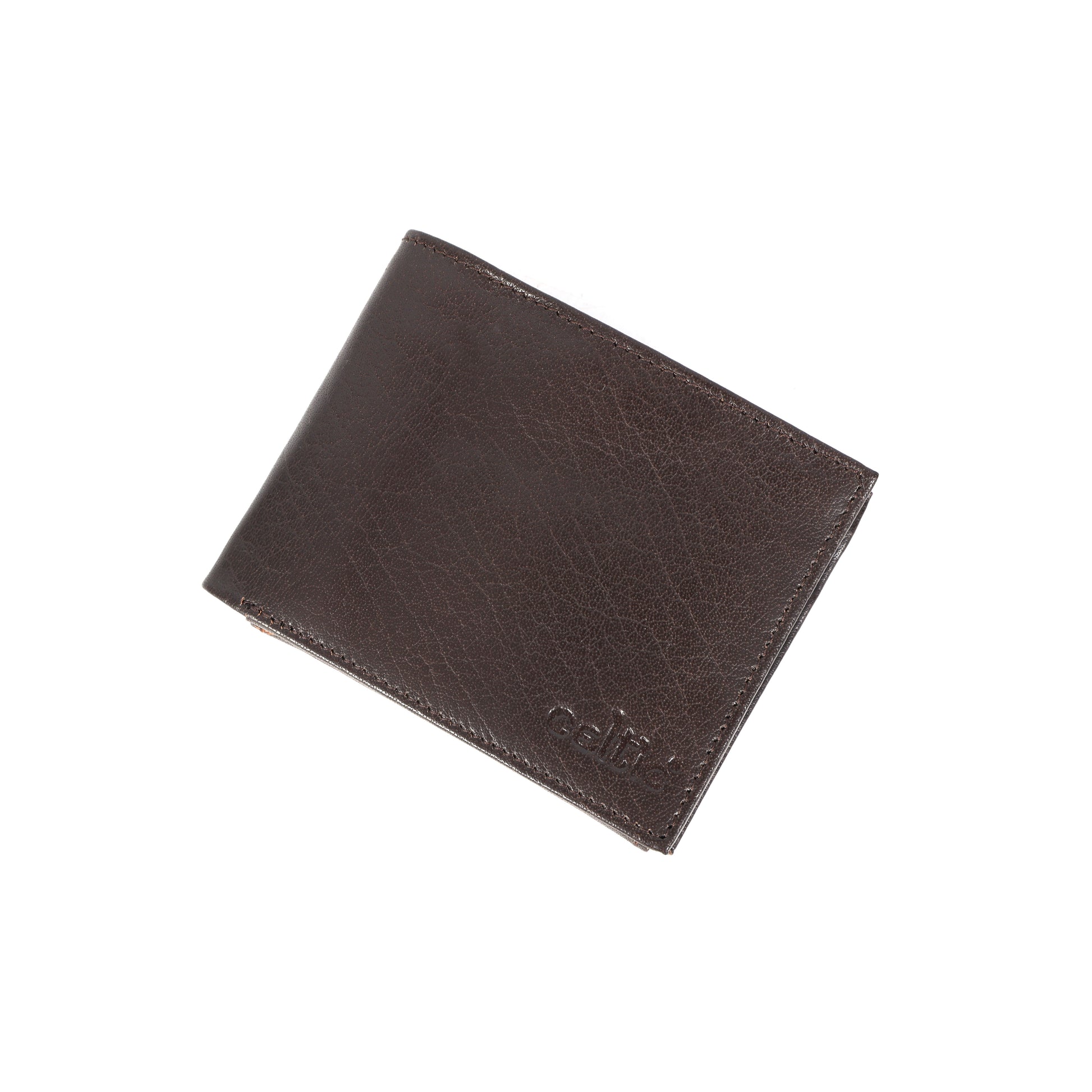 Celtic Vintage Brown Genuine Leather Card Holder Wallet – Slim & Stylish