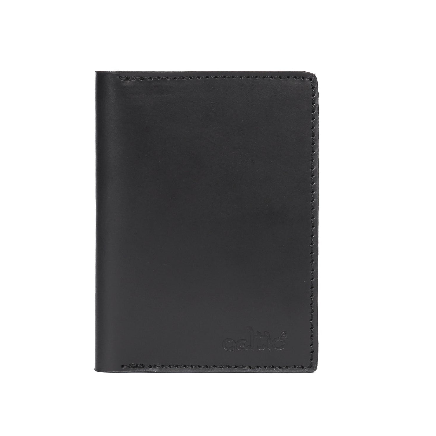 Celtic pure leather passport case with designer look. Art: LA-1415