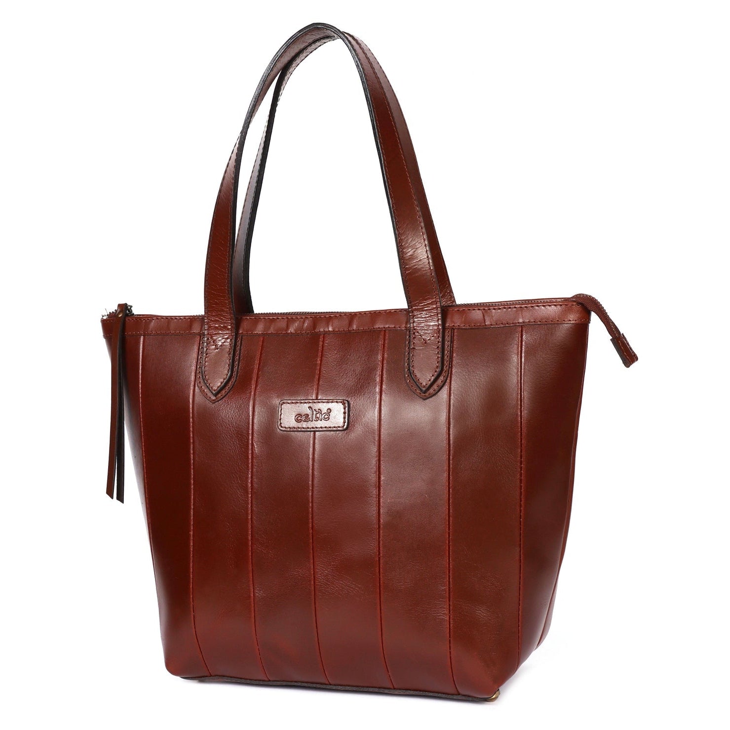Premium Genuine Leather Tote Bag for Women |  Inner Zip Pocket