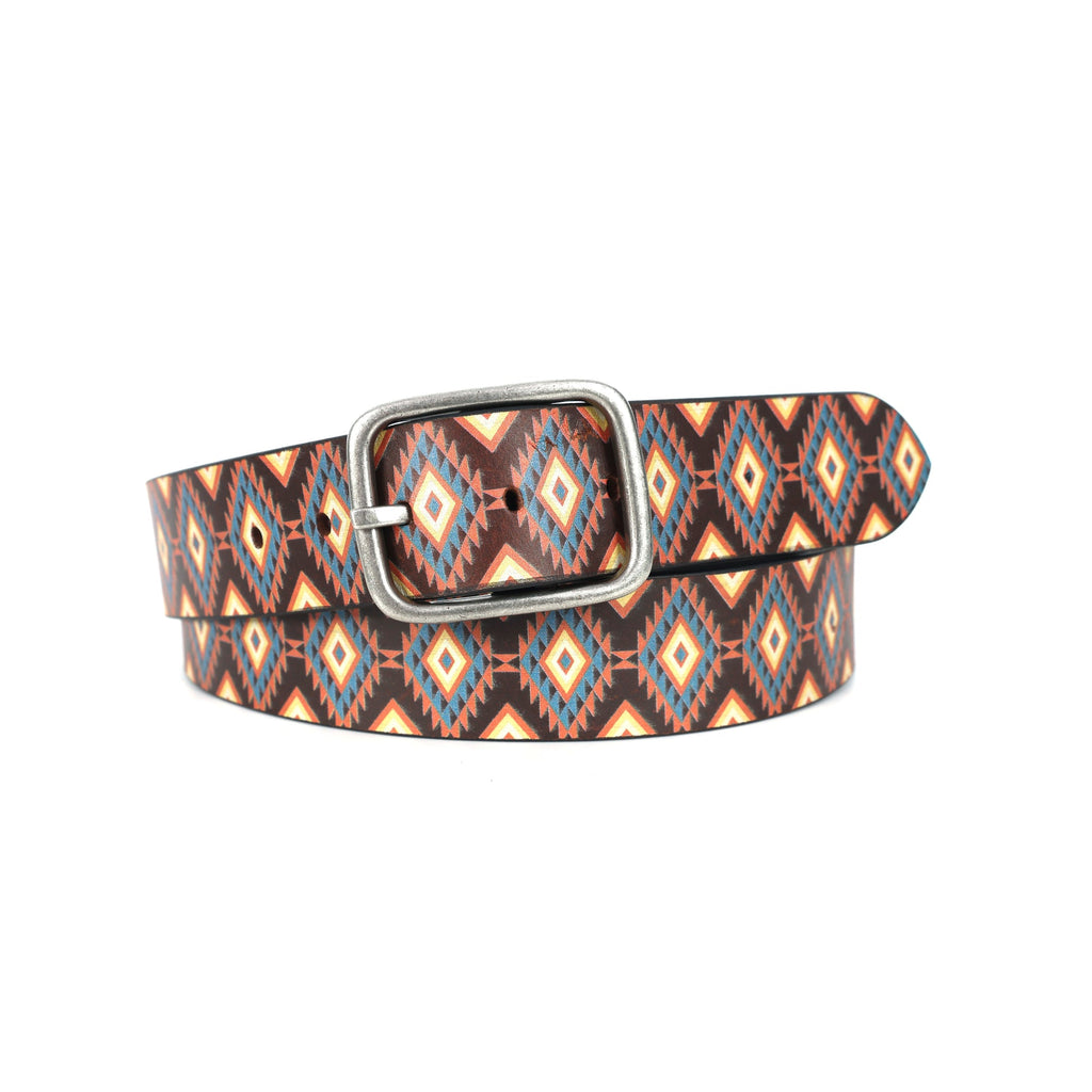 Unisex Handcrafted Tribal Pattern Belt With Durable Buckle Stylish Ethnic Casual Wear