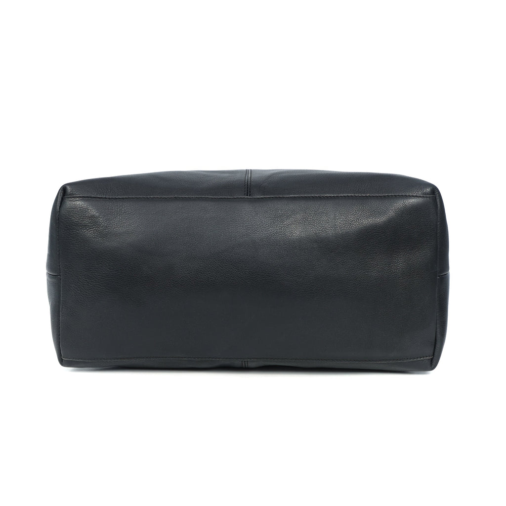 Premium Export Quality Genuine Leather Tote Bag with Zip Closure & Shoulder Handles