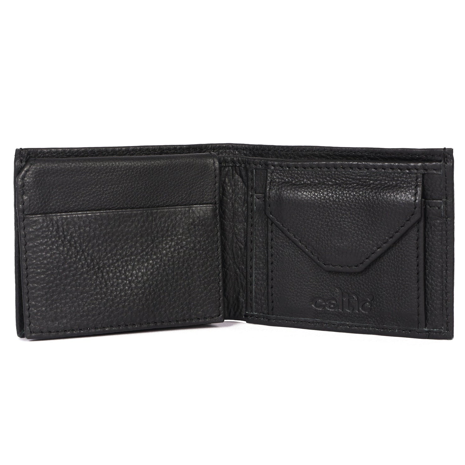 Premium Genuine Leather Bi-Fold Wallet | Sleek Coin Pocket & Card Organizer | Export Quality